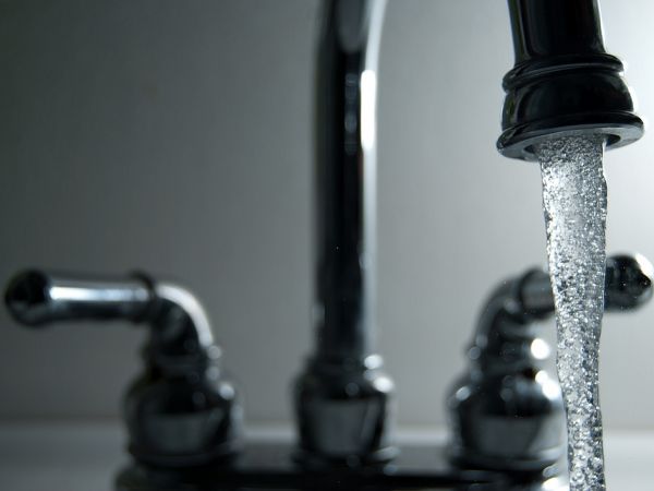 Tap wasting water