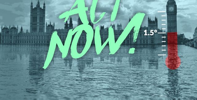 illustration showing parliament and the words Act Now