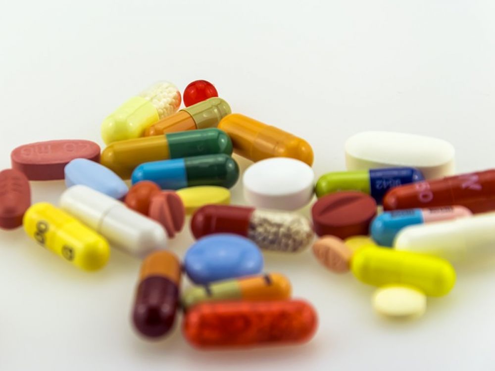 Pile of antibiotics meant for use by sick humans, not healthy livestock