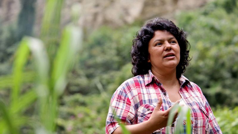 The late Berta Cáceres pictured in the Honduran wilderness