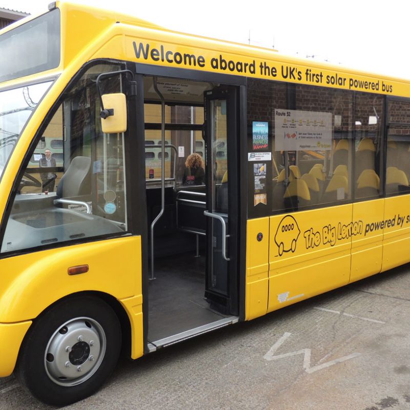 The Big Lemon bus company launching the UK's first solar-powered bus in Brighton