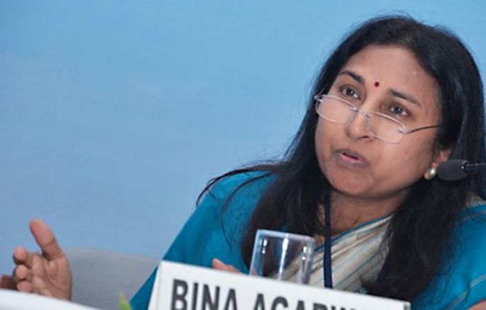 Bina Agarwal at a Conference on Innovation in Indian Agriculture 2014