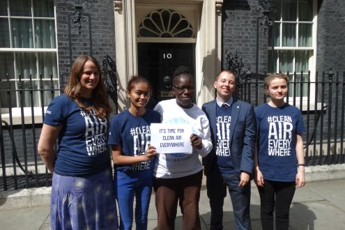 BSIx team handing in a petition at 10 Downing Street