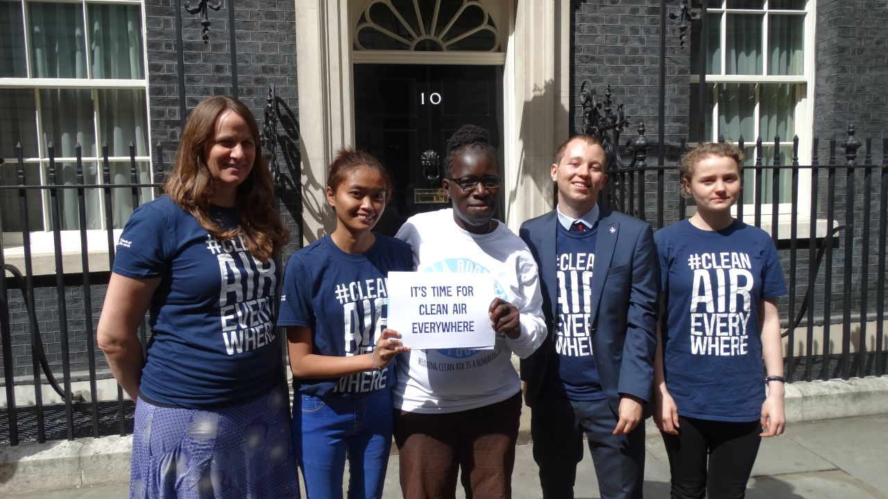 BSIx team handing in a petition at 10 Downing Street