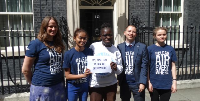 BSIx team handing in a petition at 10 Downing Street