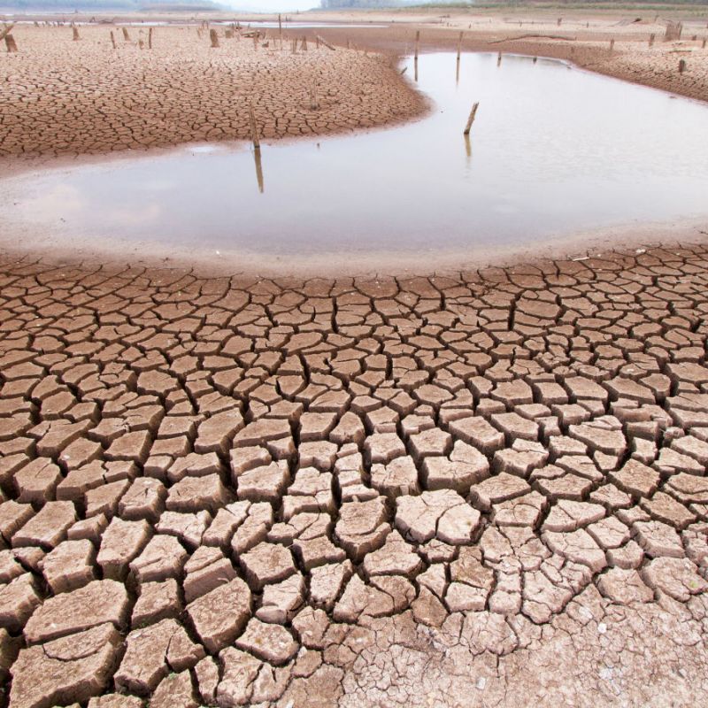 Climate change drought land
