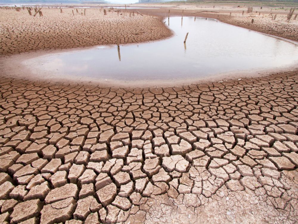 Climate change drought land