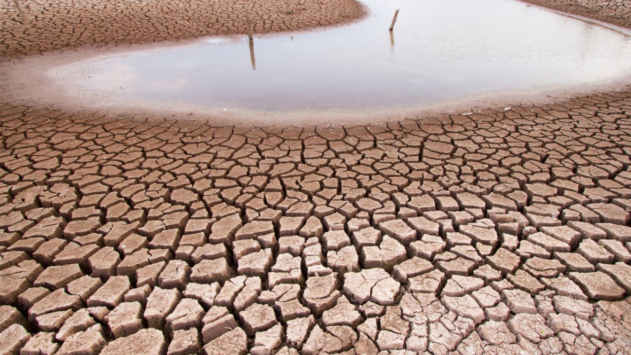 Climate change drought land