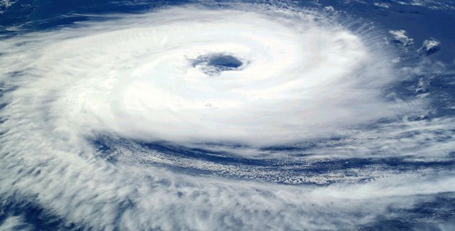 Impacts of climate change: a satellite image of hurricane Katrina