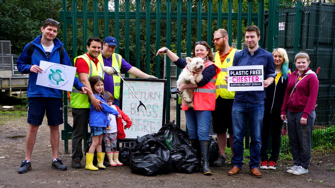 Litter pick by Chester local group