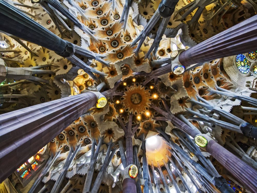 Interior of the Sagrada Familia, Barcelona