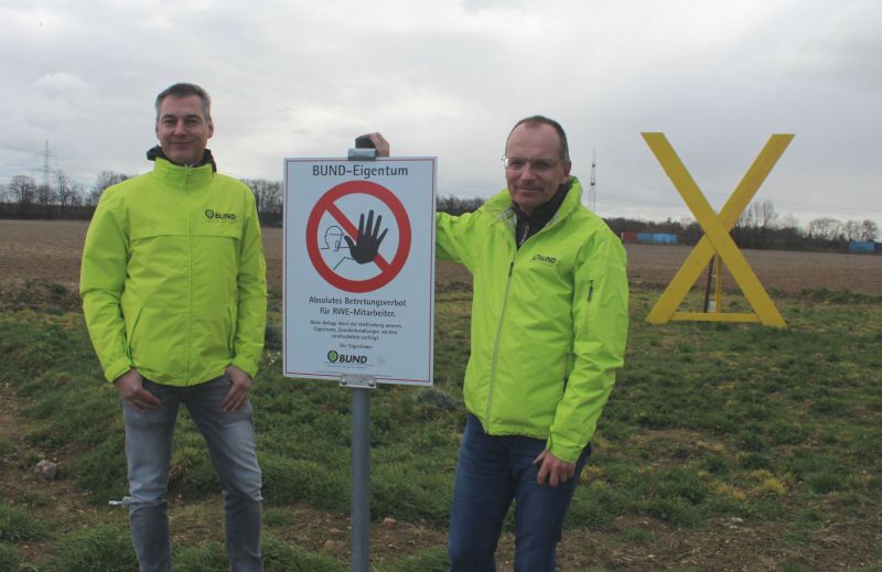 Dirk and Thomas defend their patch of land in the Hambach Forest