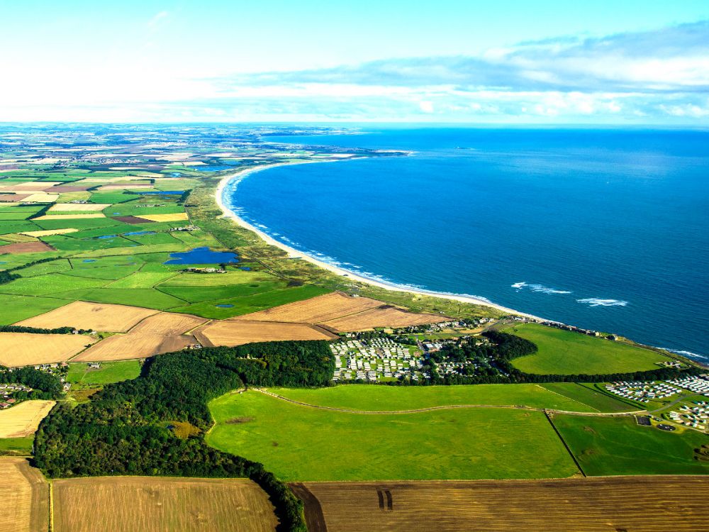 Druridge Bay view from above