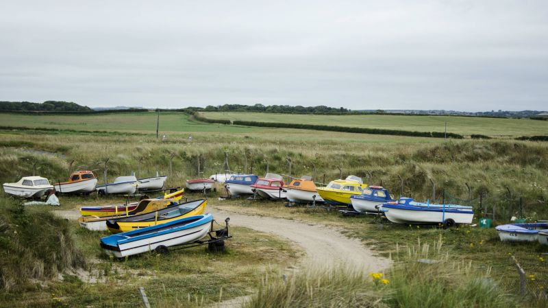 Boats at Druridge Bay