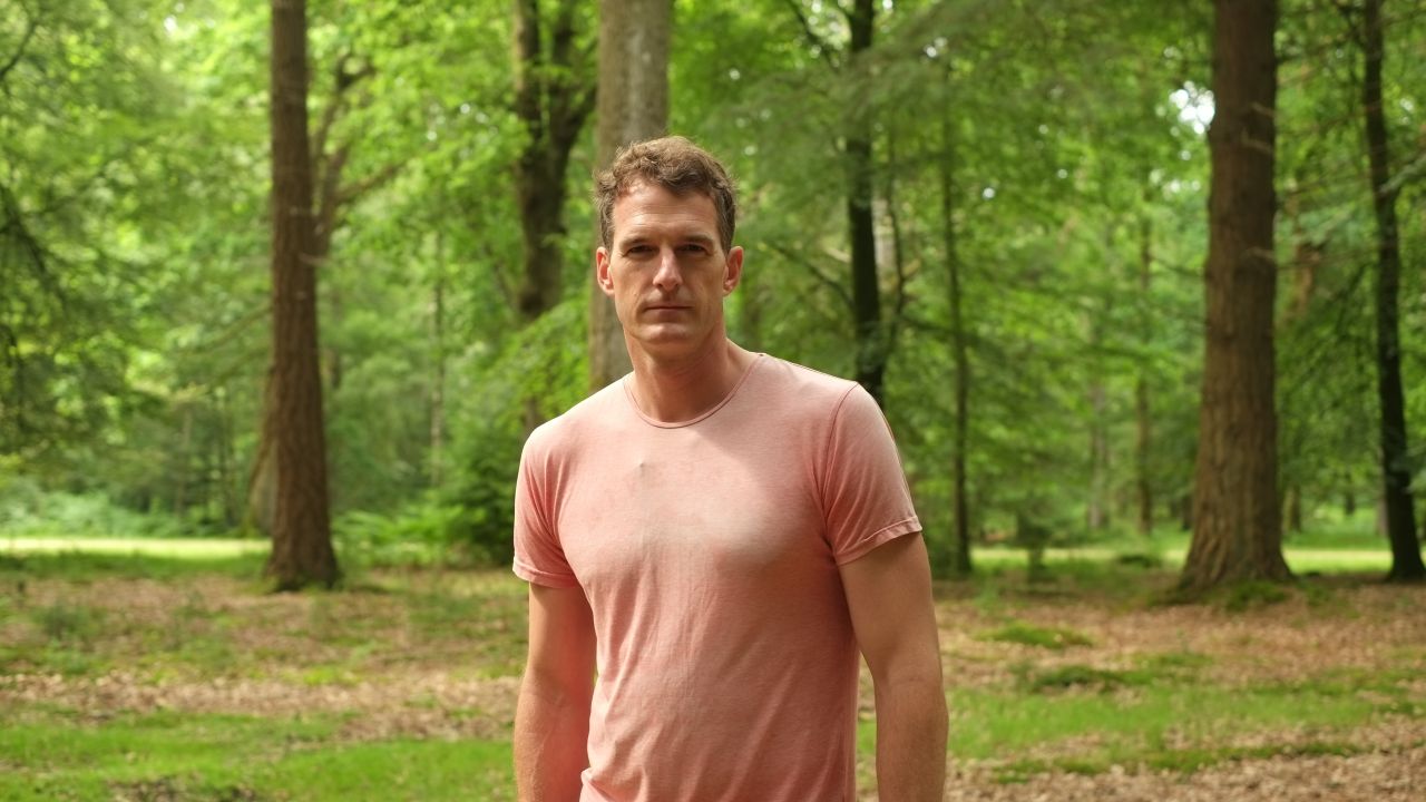 Dan Snow in the woods