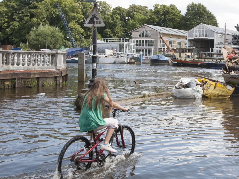 Flooding in Richmond, UK