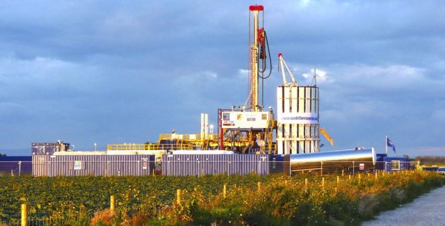 Cuadrilla fracking site near Southport Lancashire