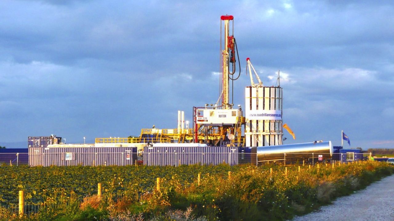 Cuadrilla fracking site near Southport Lancashire
