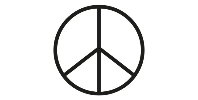 Universal sign for peace 