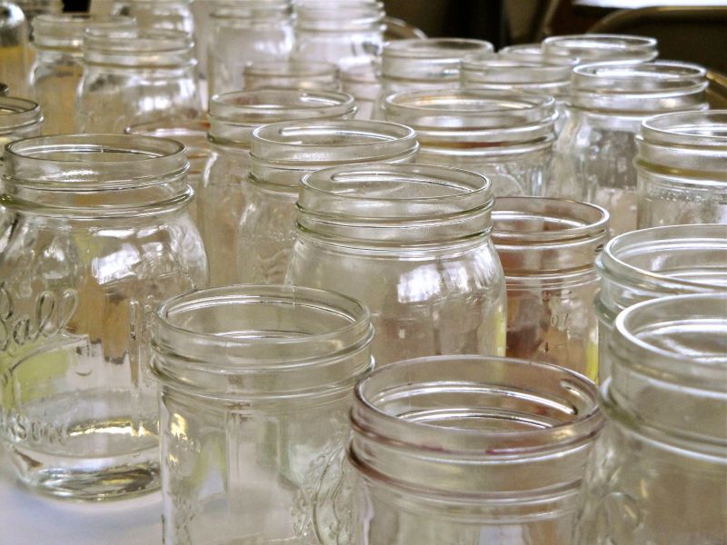 Photo of glass jars