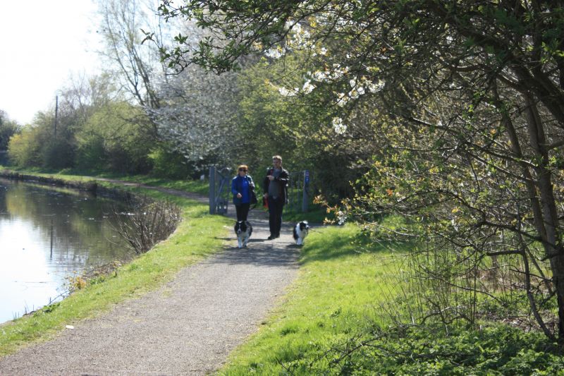 Walkers enjoying the canal and Rimrose Valley