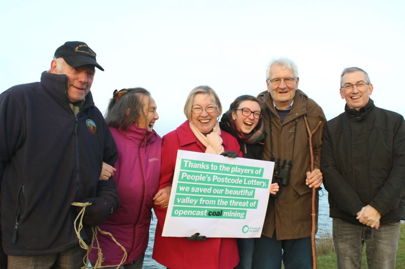 6 members of United Valleys Action Group face camera and celebrate victory against Nant Llesg plans