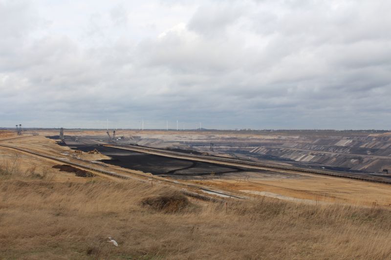 BUND's orchard was on the far left of this image, now replaced by the Garzweiler opencast mine