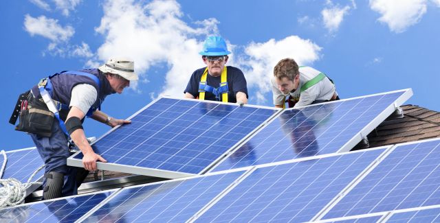 Installing solar panels