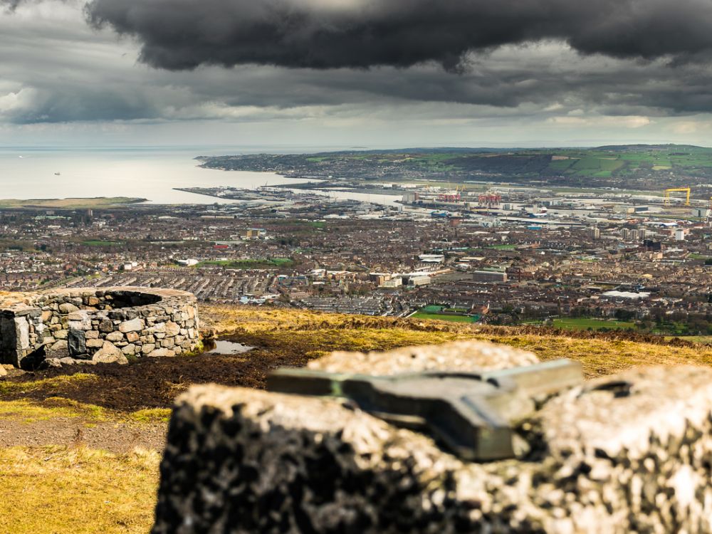 photo of Belfast, Northern Ireland, from Black Mountain