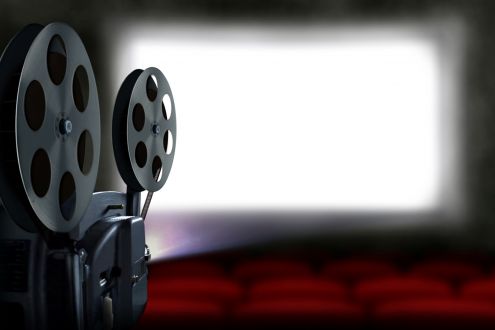 Film screening projector