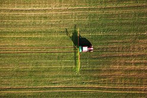 Industrial farming bird's eye view