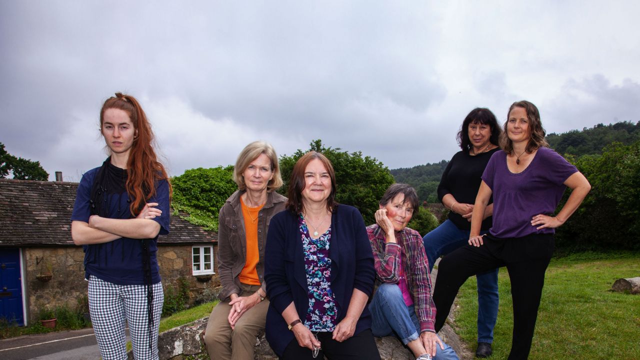 (l-r) Constance Whiston, Vicky Elcoate, Ann Stewart, Sue Jameson, Jacqui Hamlin, Natasha Doane
