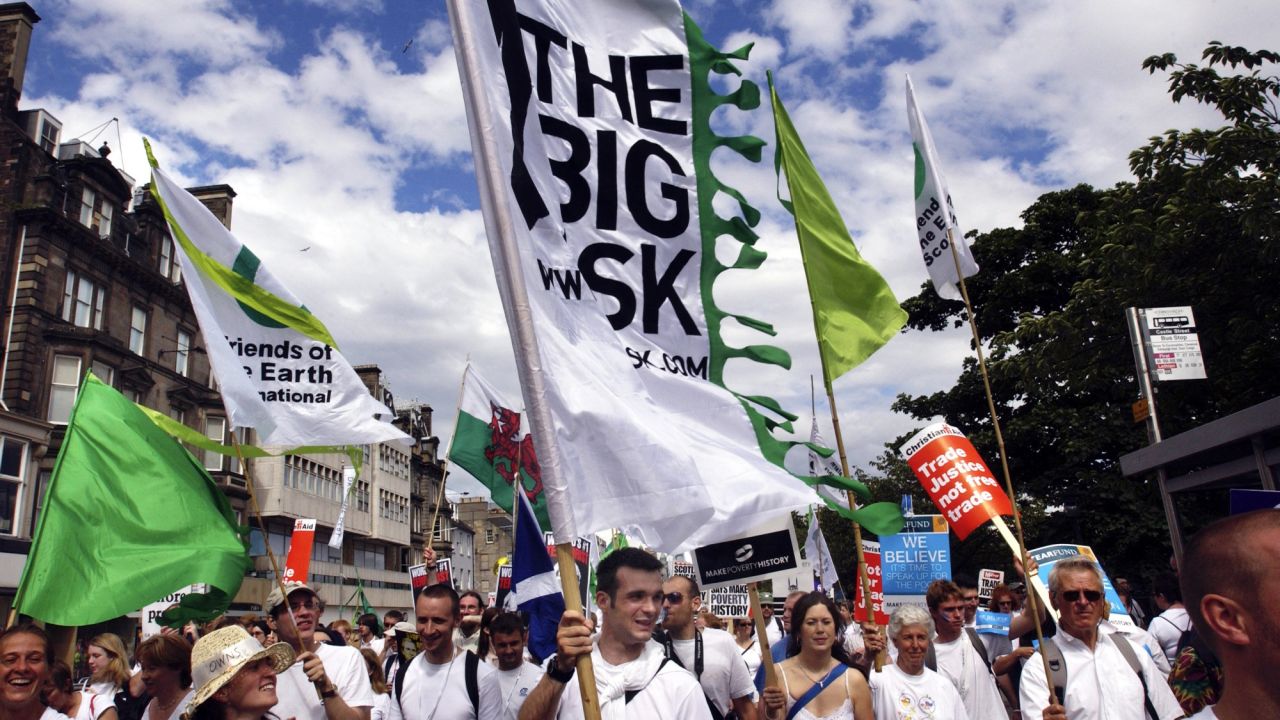 The Big Ask campaigners at Make Poverty History 2015