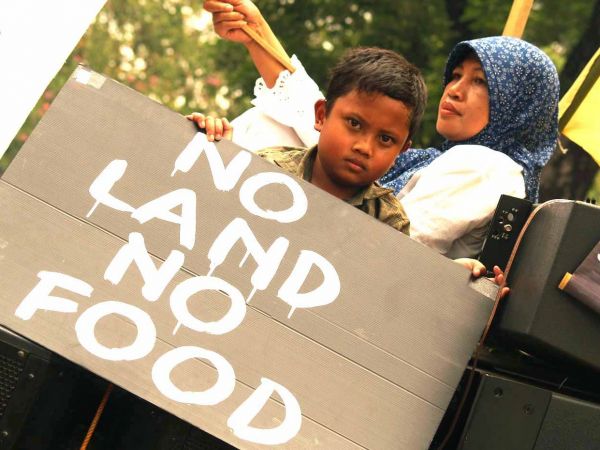 No land no food