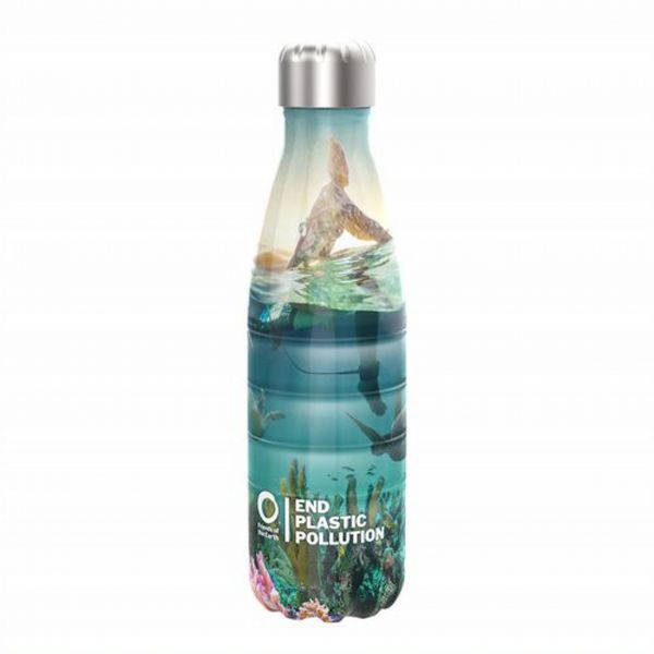 Turtle water bottle product shot