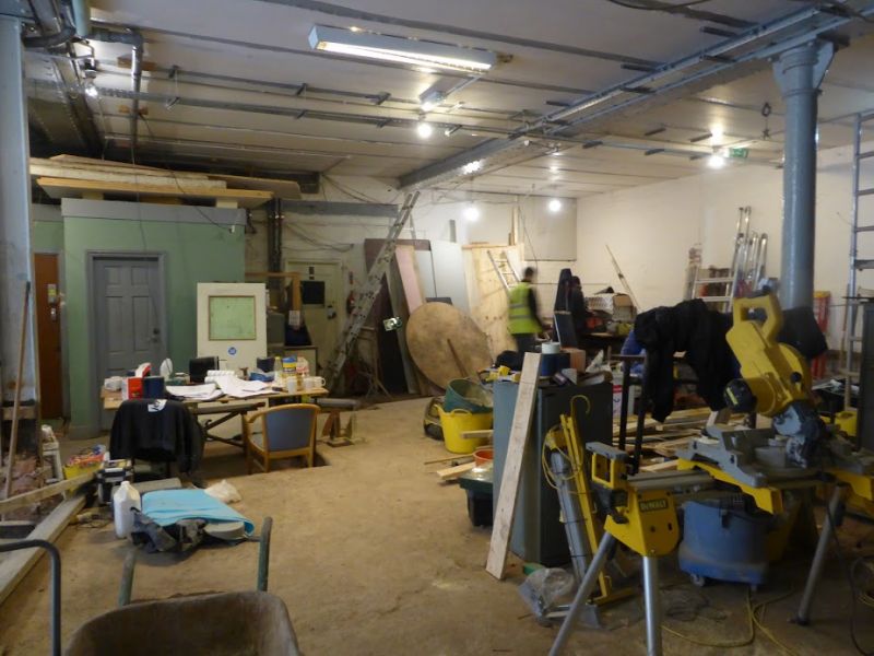 Renovation work underway at the Warehouse