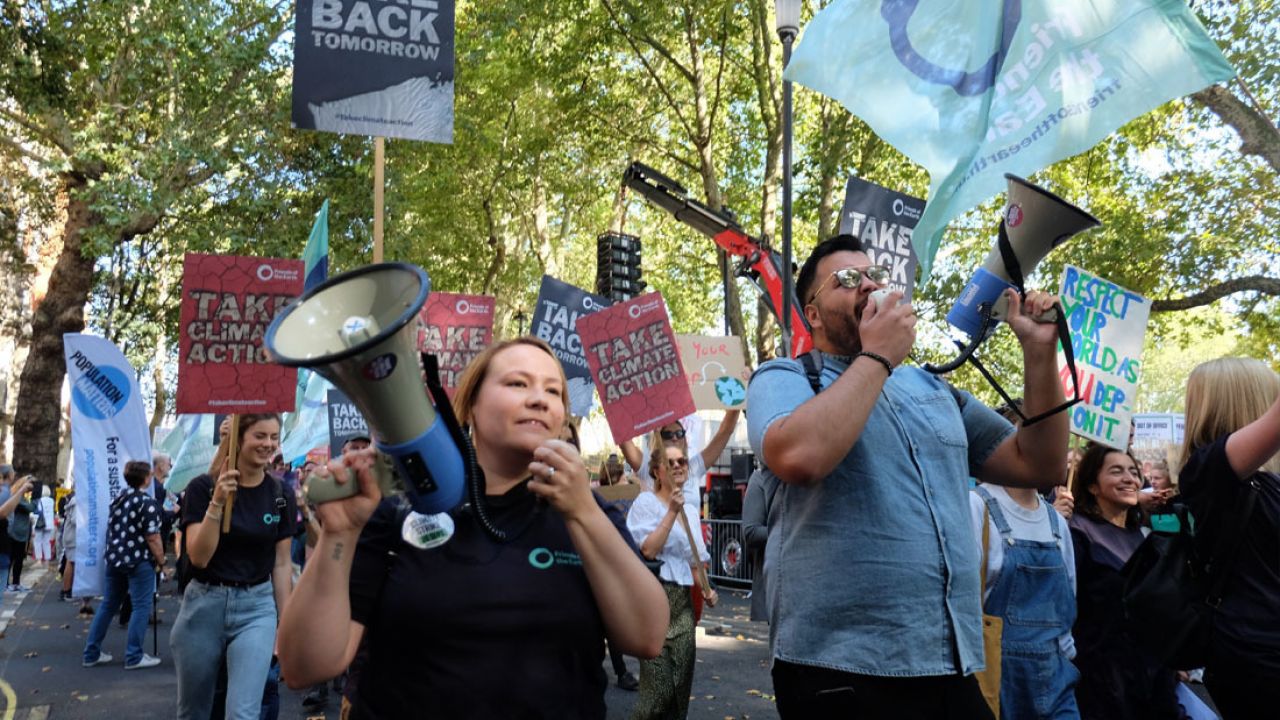 Protesters at Global Climate Strike, September 2019