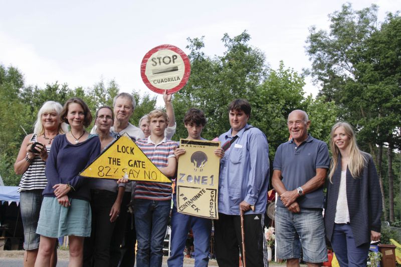 Balcombe residents protest against oil exploration