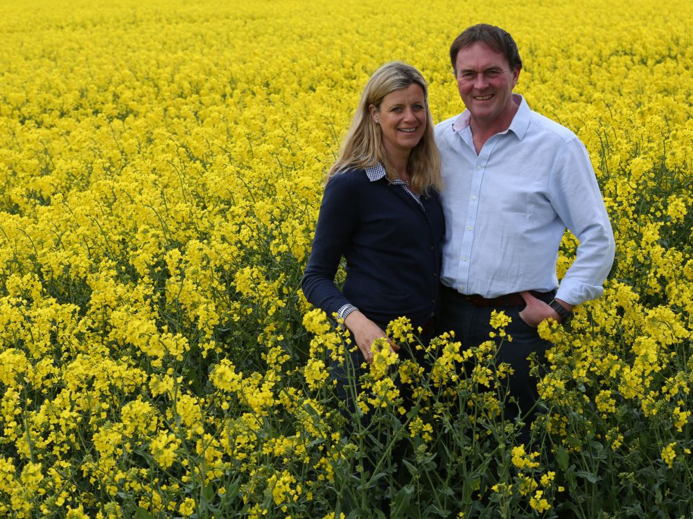 Sam and Claire Fairs of Hillfarm Rapeseed Oil