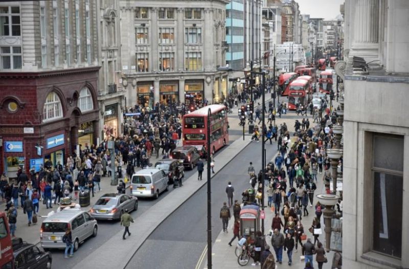 London shopping street