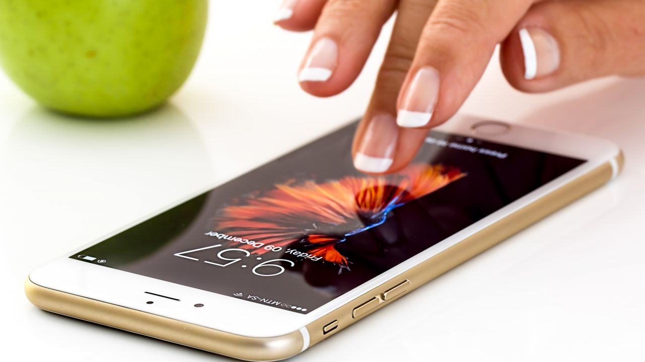 A close up of someone using a smartphone