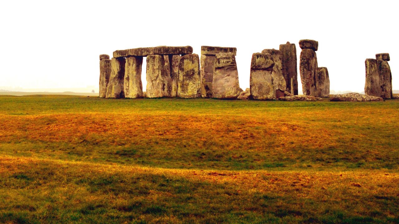 Stonehenge stone circle and surrounding landscape