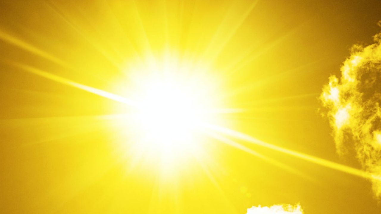 Sun beating down