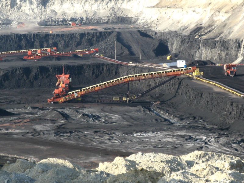 Surface coal mine in Wyoming, USA
