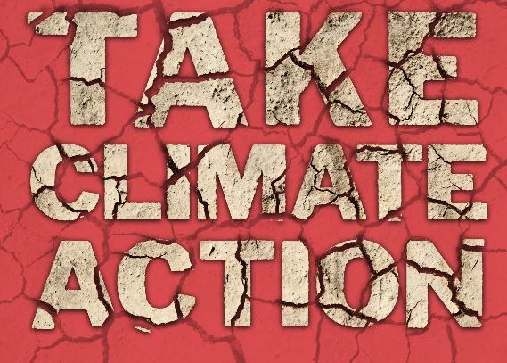 Take Climate Action placard
