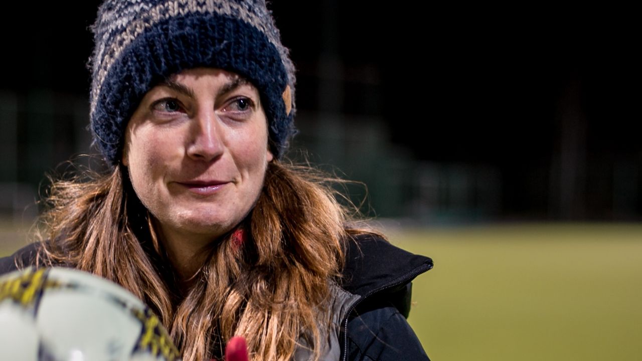 Triodos customer with football