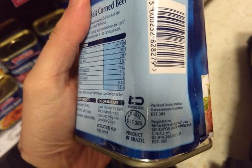 A can of Waitrose's Princes corned beef