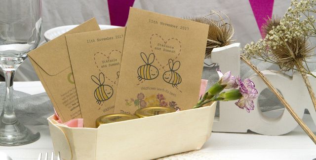 Wildflower wedding favours seed pack