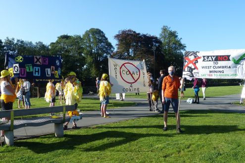 Cumbrian coal mine protest
