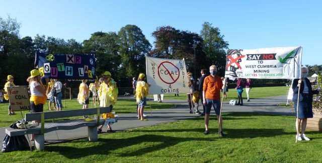 Cumbrian coal mine protest